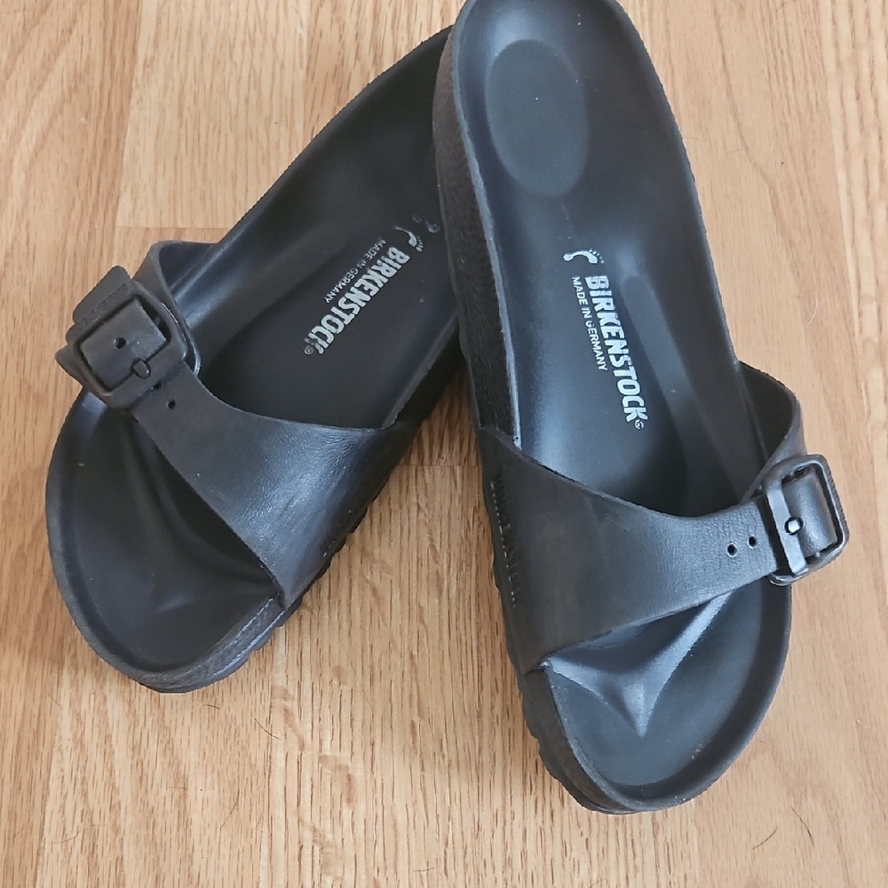 Birkenstock Eva Madrid Black Sandals
